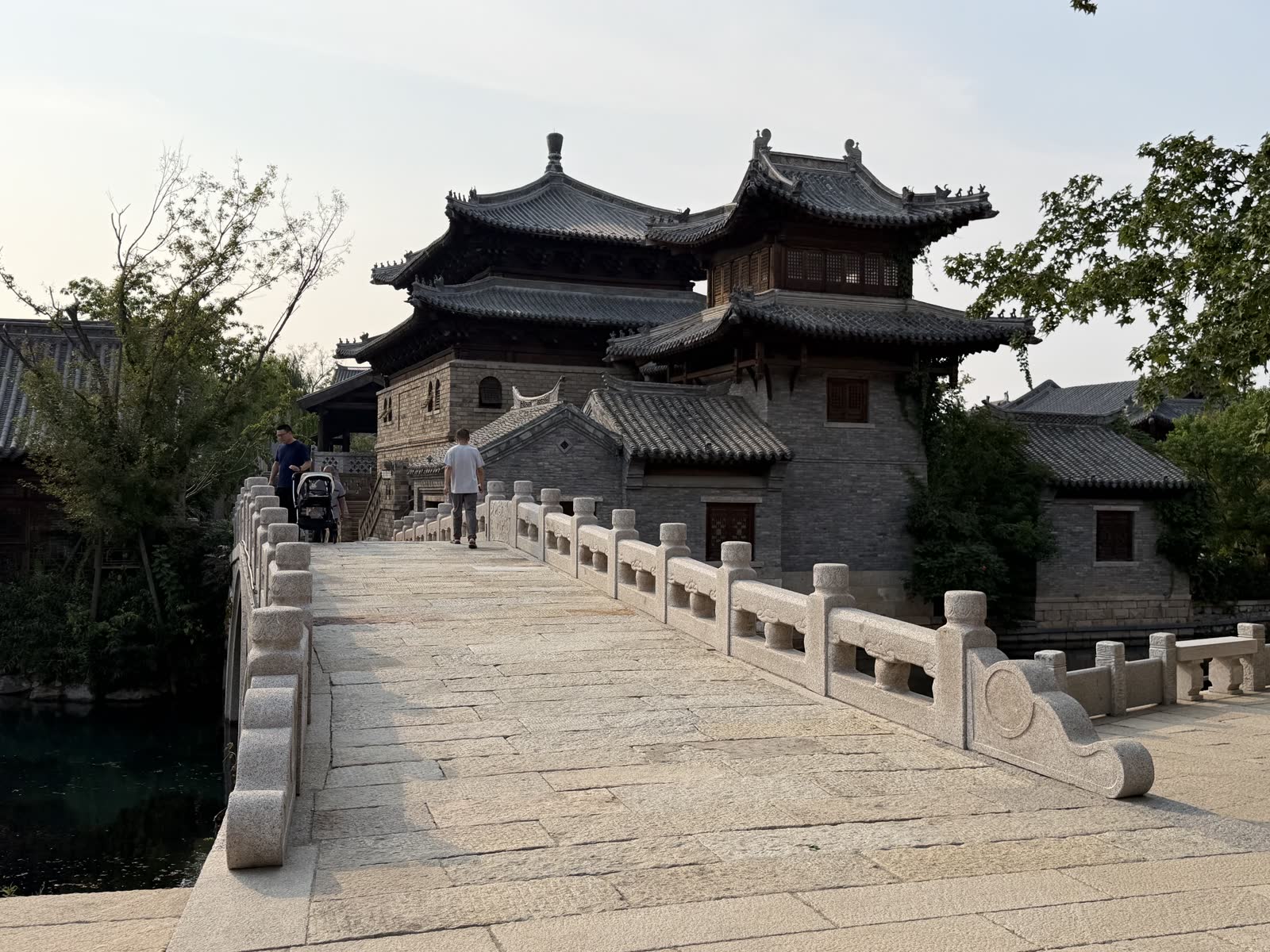 明水古城石橋與樓閣