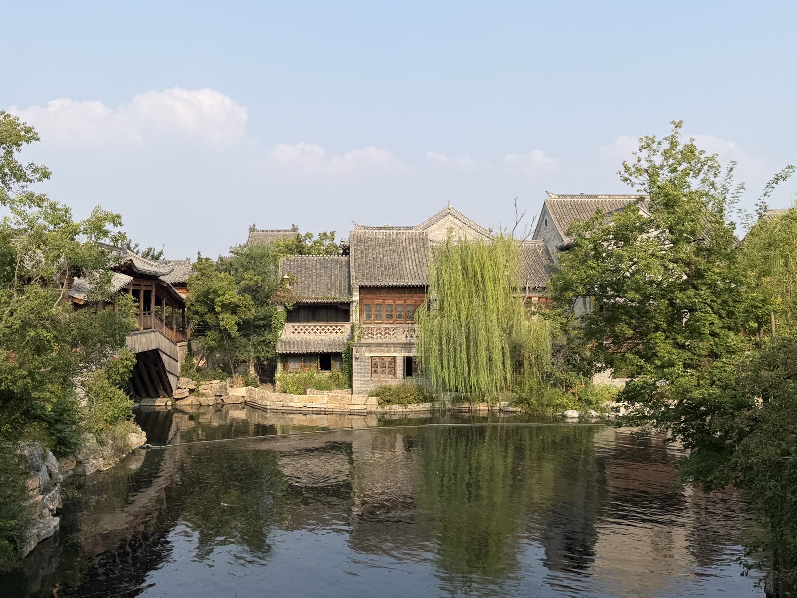 明水古城廊橋水岸