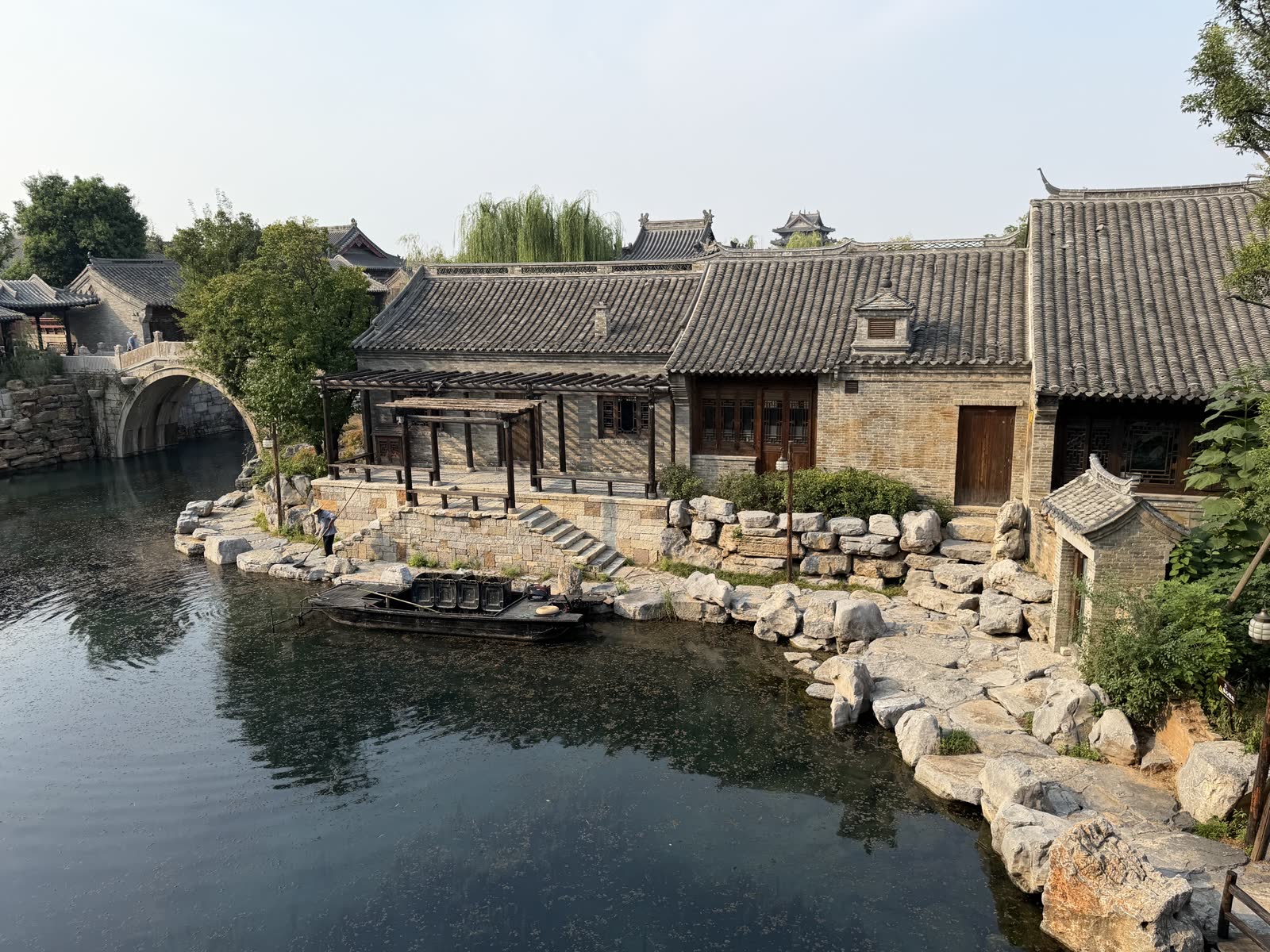 明水古城沿河民居